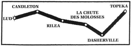 Itinéraire de Blaine dans La Tour Sombre